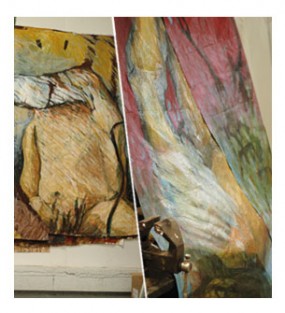 Painting
6 dyptich and 1 single painting (acrylics on paper, variable sizes).

Peinture
7 acryliques sur papier, dont 6 dyptiques (formats variables).