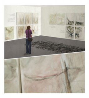 Installation
37 elements (acrylic on canvas, 80 x 100 cm).

Installation
37 éléments (acrylique sur toile, 80 x 100 cm) et bande son.